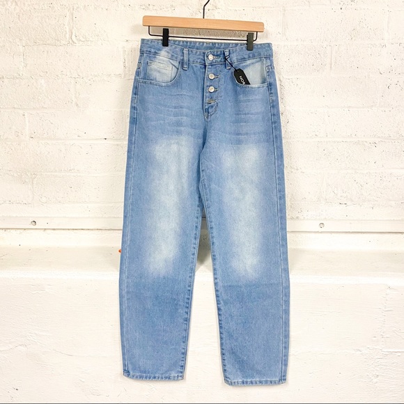 Nora Cora loose boyfriend button fly jeans - size Medium